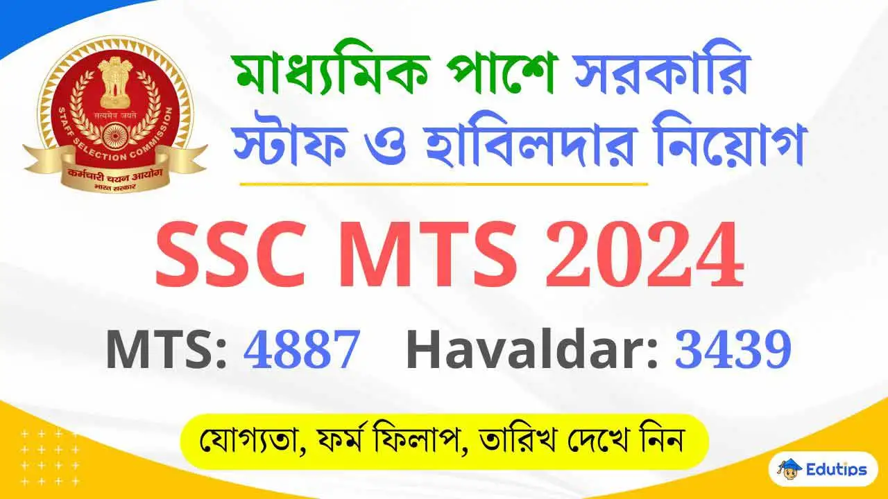 SSC MTS Recruitment 2024 Eligibility, Online Application Last Date ssc.gov.in