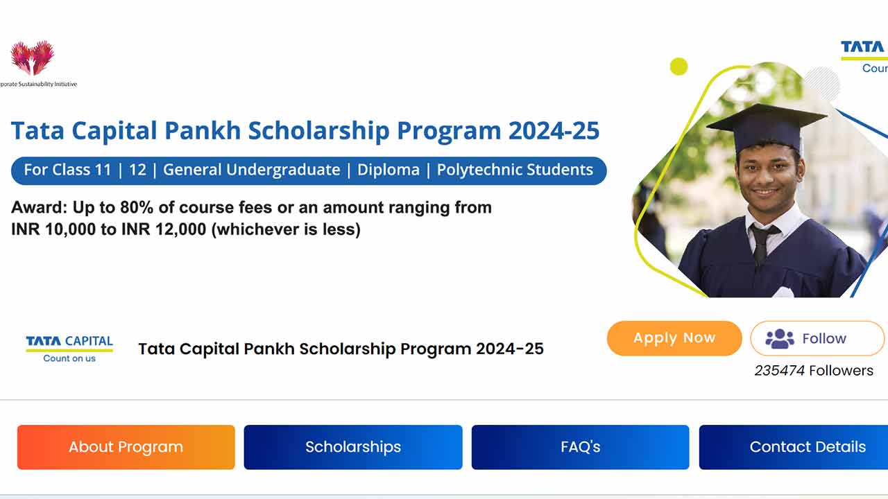 TATA Scholarship Application Last date 2024 Online Buddy4Study Portal