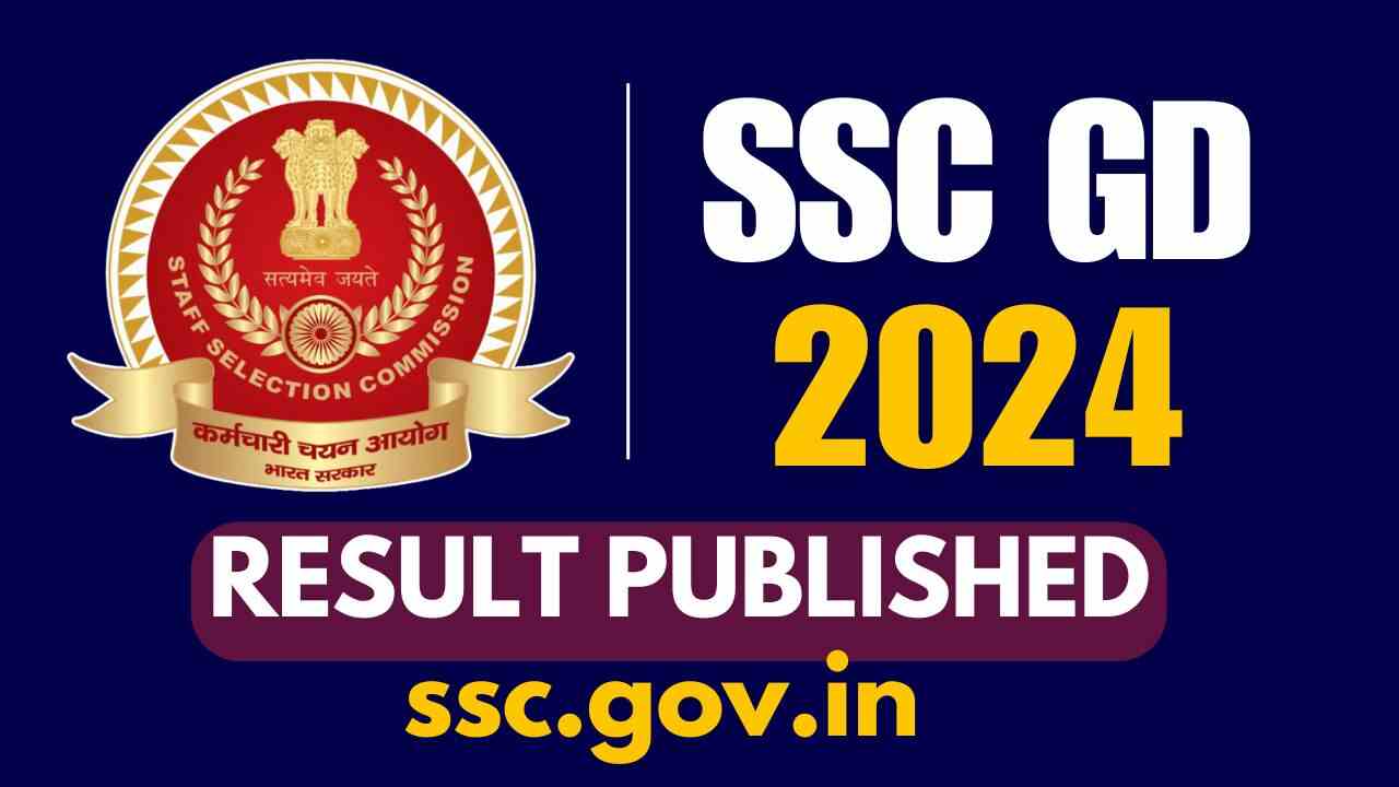 SSC GD Final Result 2024 Out @ssc.gov.in